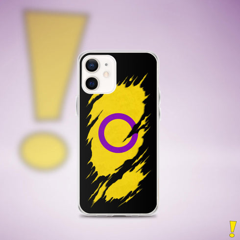 Intersex Pride Flag Ripped Reveal Clear Case for iPhone®