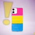 Pansexual Pride Flag Paint Strokes Clear Case for iPhone®