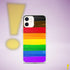 LGBTQ Philly Pride Flag Paint Strokes Clear Case for iPhone®