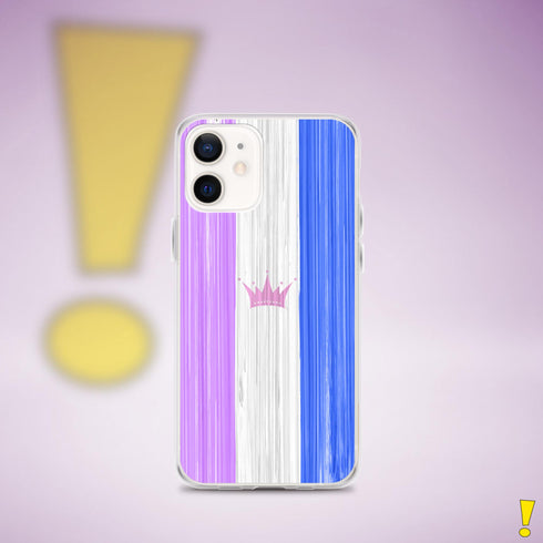 Drag Pride Flag Brush Strokes Clear Case for iPhone®