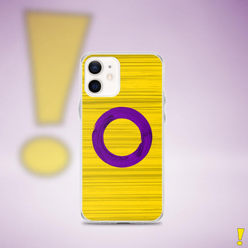 Intersex Pride Flag Brush Strokes Clear Case for iPhone®