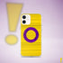 Intersex Pride Flag Brush Strokes Clear Case for iPhone®