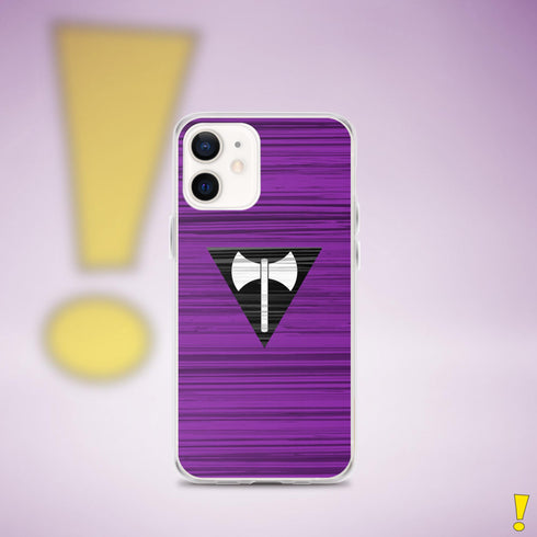 Lesbian Labrys Pride Flag Brush Strokes Clear Case for iPhone®