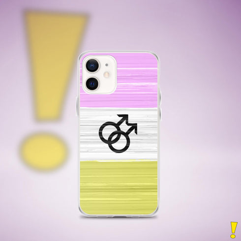 Twink Pride Flag Brush Strokes Clear Case for iPhone®