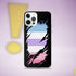 Bigender Pride Flag Ripped Reveal Clear Case for iPhone®