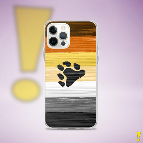 Bear Pride Flag Paint Strokes Clear Case for iPhone®