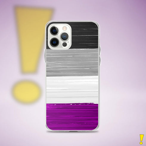 Asexual Pride Flag Paint Strokes Clear Case for iPhone®