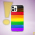 LGBTQ Philly Pride Flag Paint Strokes Clear Case for iPhone®