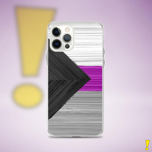 Demisexual Pride Flag Brush Strokes Clear Case for iPhone®