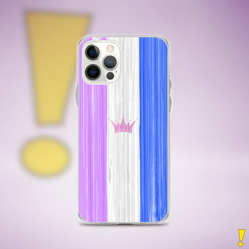 Drag Pride Flag Brush Strokes Clear Case for iPhone®