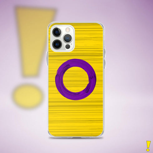 Intersex Pride Flag Brush Strokes Clear Case for iPhone®