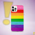 Original LGBTQ Pride Flag Brush Strokes Clear Case for iPhone®