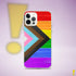 LGBTQ Progress Pride Flag Brush Strokes Clear Case for iPhone®