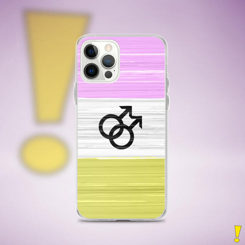 Twink Pride Flag Brush Strokes Clear Case for iPhone®