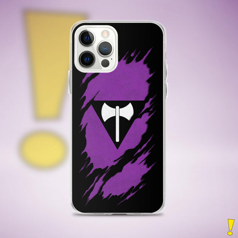 Lesbian Labrys Pride Flag Ripped Reveal Clear Case for iPhone®