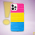 Pansexual Pride Flag Paint Strokes Clear Case for iPhone®