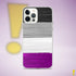 Asexual Pride Flag Paint Strokes Clear Case for iPhone®