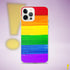 LGBTQ Rainbow Pride Flag Paint Strokes Clear Case for iPhone®