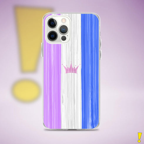 Drag Pride Flag Brush Strokes Clear Case for iPhone®