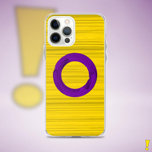 Intersex Pride Flag Brush Strokes Clear Case for iPhone®