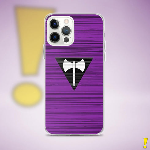 Lesbian Labrys Pride Flag Brush Strokes Clear Case for iPhone®