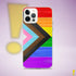 LGBTQ Progress Pride Flag Brush Strokes Clear Case for iPhone®
