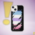 Bigender Pride Flag Ripped Reveal Clear Case for iPhone®