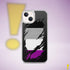 Asexual Pride Flag Ripped Reveal Clear Case for iPhone®