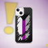 Demisexual Pride Flag Ripped Reveal Clear Case for iPhone®