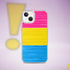 Pansexual Pride Flag Paint Strokes Clear Case for iPhone®
