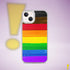 LGBTQ Philly Pride Flag Paint Strokes Clear Case for iPhone®