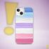 Bigender Pride Flag Brush Strokes Clear Case for iPhone®