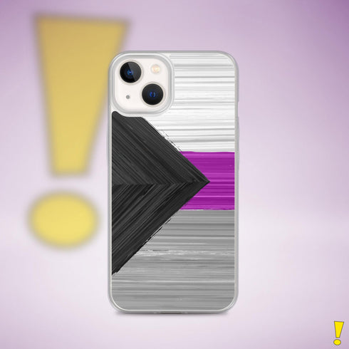 Demisexual Pride Flag Brush Strokes Clear Case for iPhone®