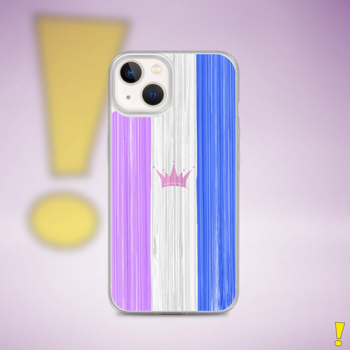 Drag Pride Flag Brush Strokes Clear Case for iPhone®