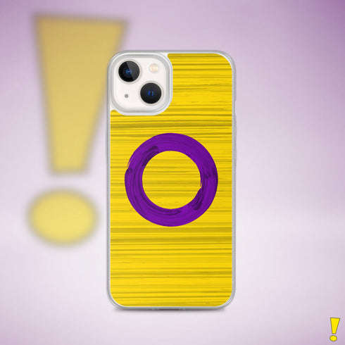 Intersex Pride Flag Brush Strokes Clear Case for iPhone®