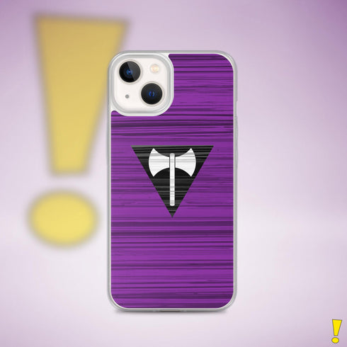 Lesbian Labrys Pride Flag Brush Strokes Clear Case for iPhone®