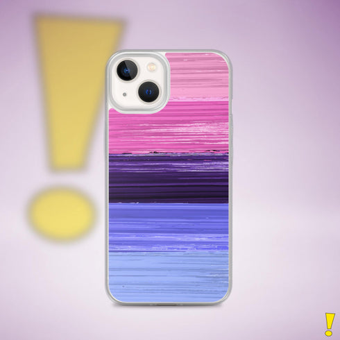 Omnisexual Pride Flag Brush Strokes Clear Case for iPhone®