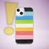 Queer Pride Flag Brush Strokes Clear Case for iPhone®