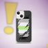 Agender Pride Flag Ripped Reveal Clear Case for iPhone®