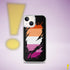 Lesbian Pride Flag Ripped Reveal Clear Case for iPhone®