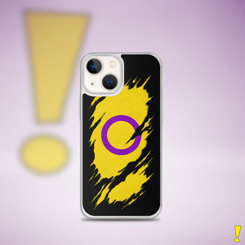 Intersex Pride Flag Ripped Reveal Clear Case for iPhone®