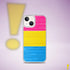 Pansexual Pride Flag Paint Strokes Clear Case for iPhone®