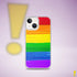LGBTQ Rainbow Pride Flag Paint Strokes Clear Case for iPhone®