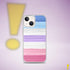 Bigender Pride Flag Brush Strokes Clear Case for iPhone®