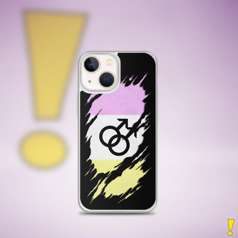Twink Pride Flag Ripped Reveal Clear Case for iPhone®