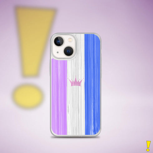 Drag Pride Flag Brush Strokes Clear Case for iPhone®