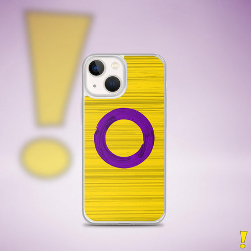 Intersex Pride Flag Brush Strokes Clear Case for iPhone®