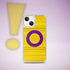 Intersex Pride Flag Brush Strokes Clear Case for iPhone®