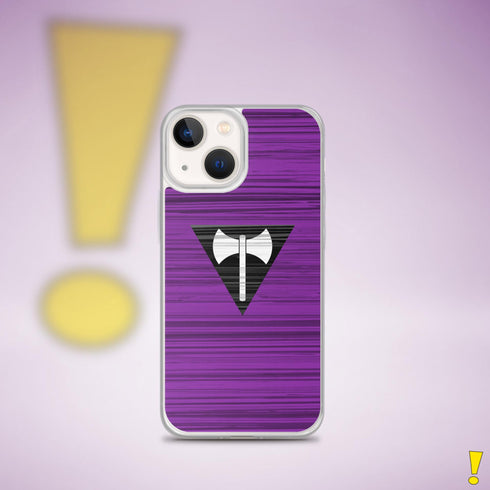 Lesbian Labrys Pride Flag Brush Strokes Clear Case for iPhone®