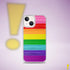 Original LGBTQ Pride Flag Brush Strokes Clear Case for iPhone®